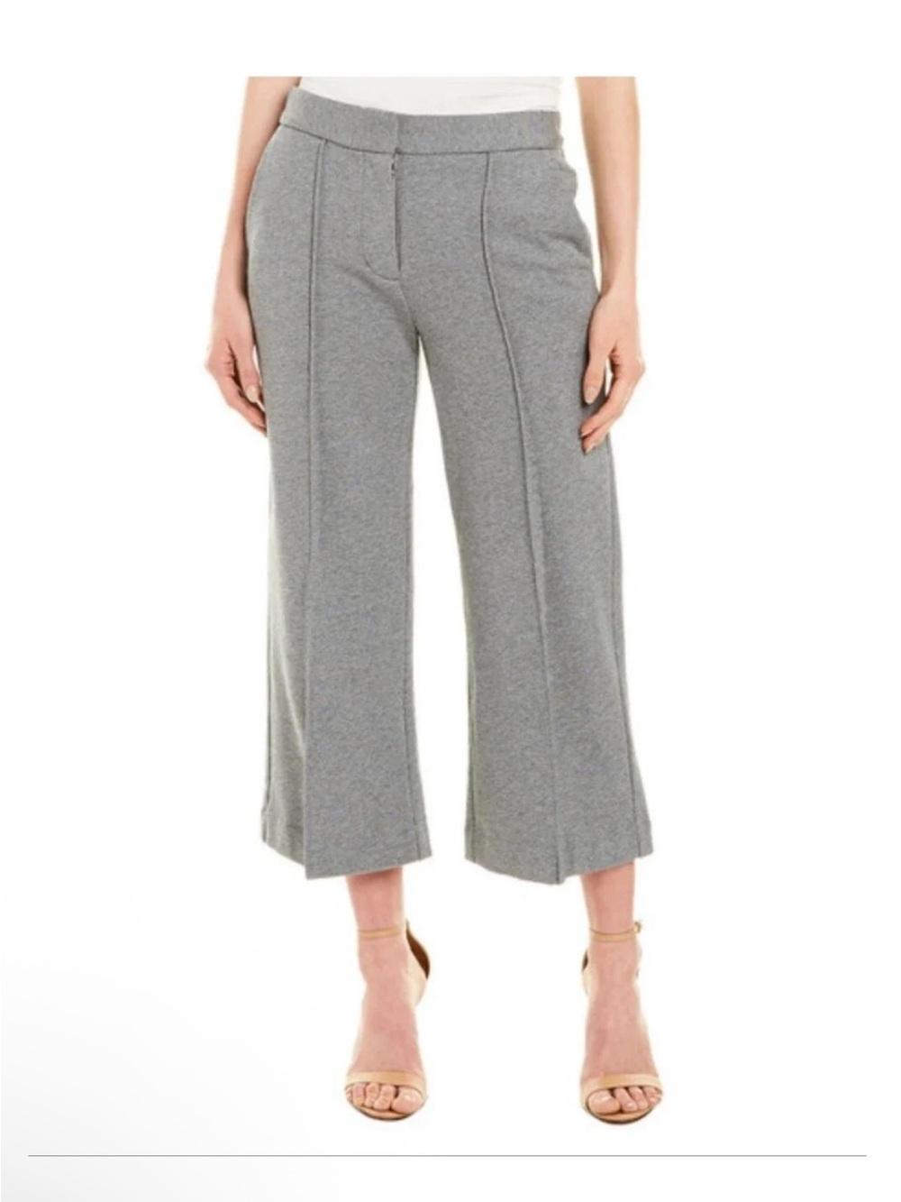 Cotton gray capri trousers Susan Monaco